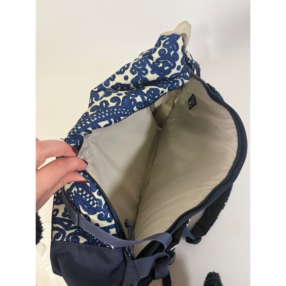 Burton Tinder Pack Backpack 30L Indigo Batik Blue Paisley Laptop Rucksack - Picture 12 of 15